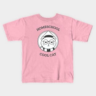 Homeschool Cool Cat Kids T-Shirt